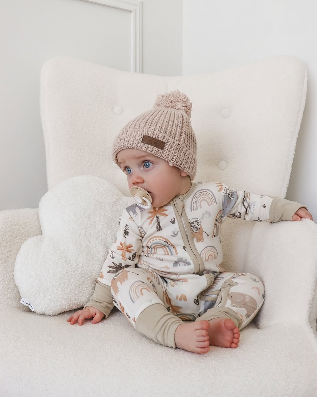 Bliss Knitted Beanie - Beige