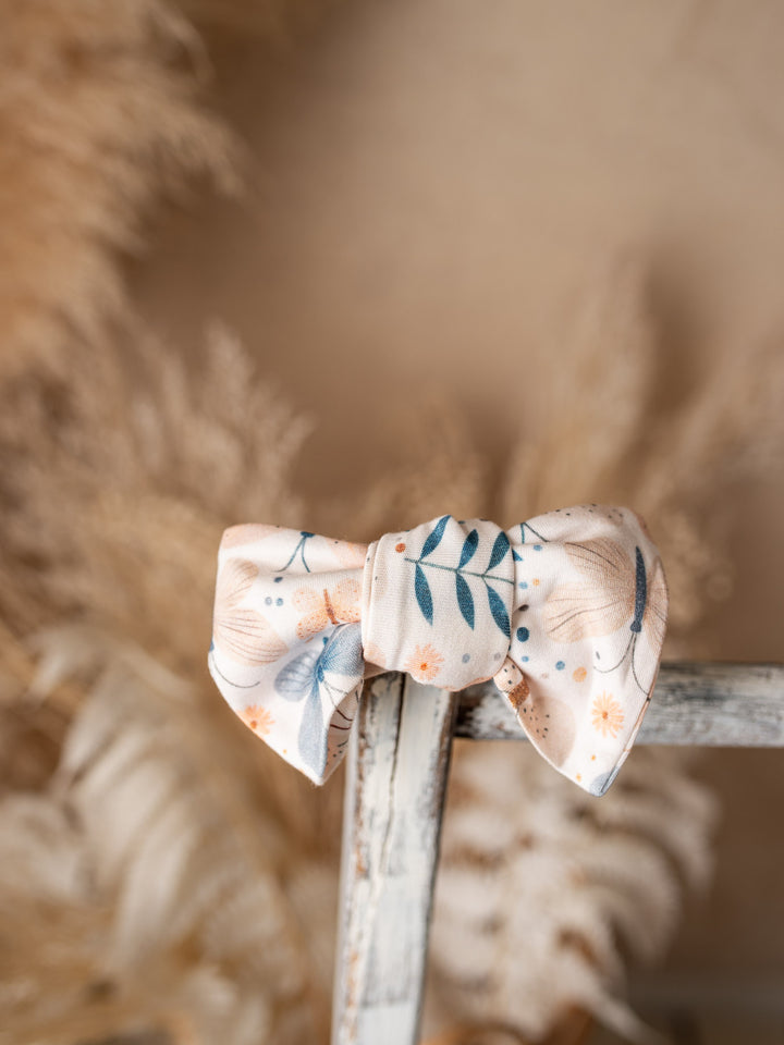 Something Blue - Topknot Headwrap Butterfly