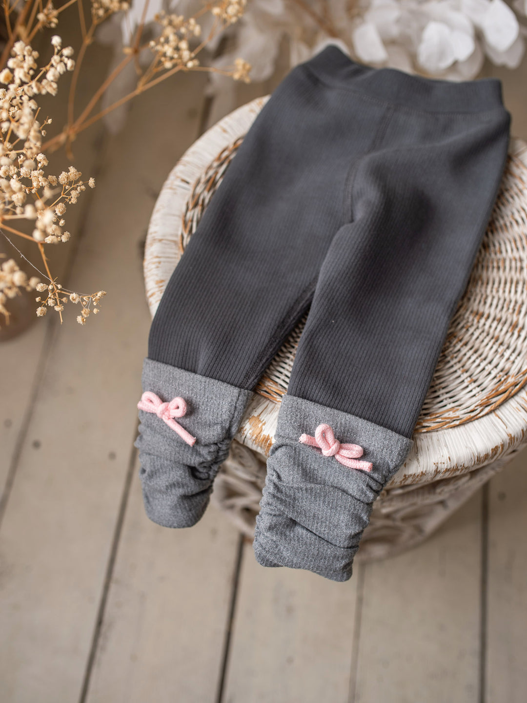 Soda Pop Fleece Lined Leggings - Charcoal
