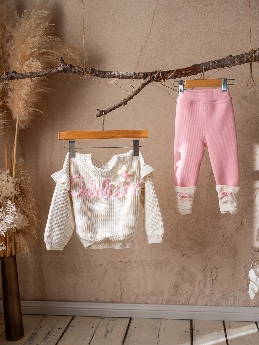 Soda Pop Fleece Lined Leggings - Baby Pink