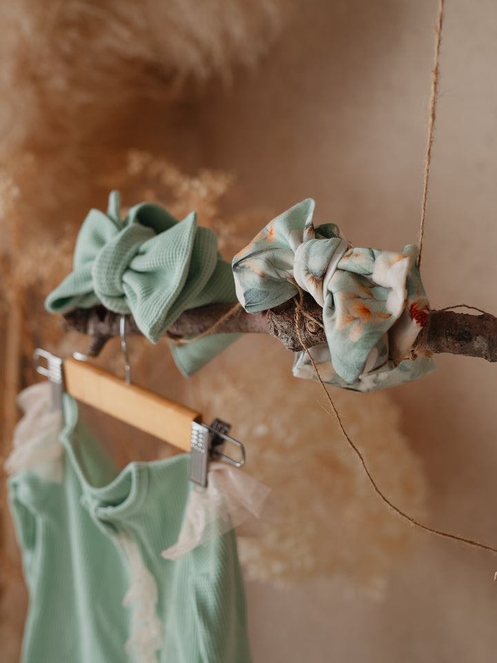 Flower Story - Topknot Headwrap Sage