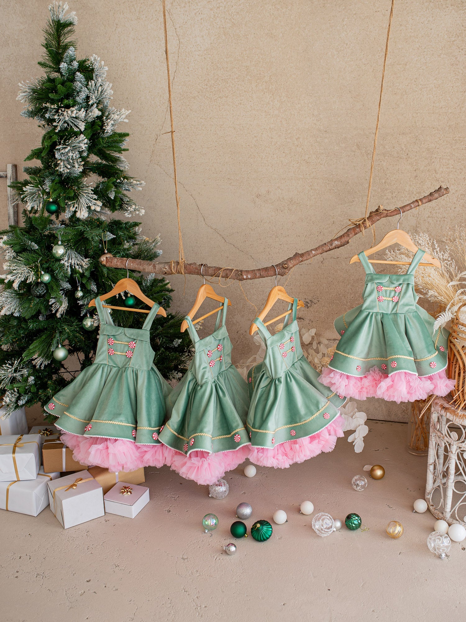 pink christmas dress Merry Mint Dress