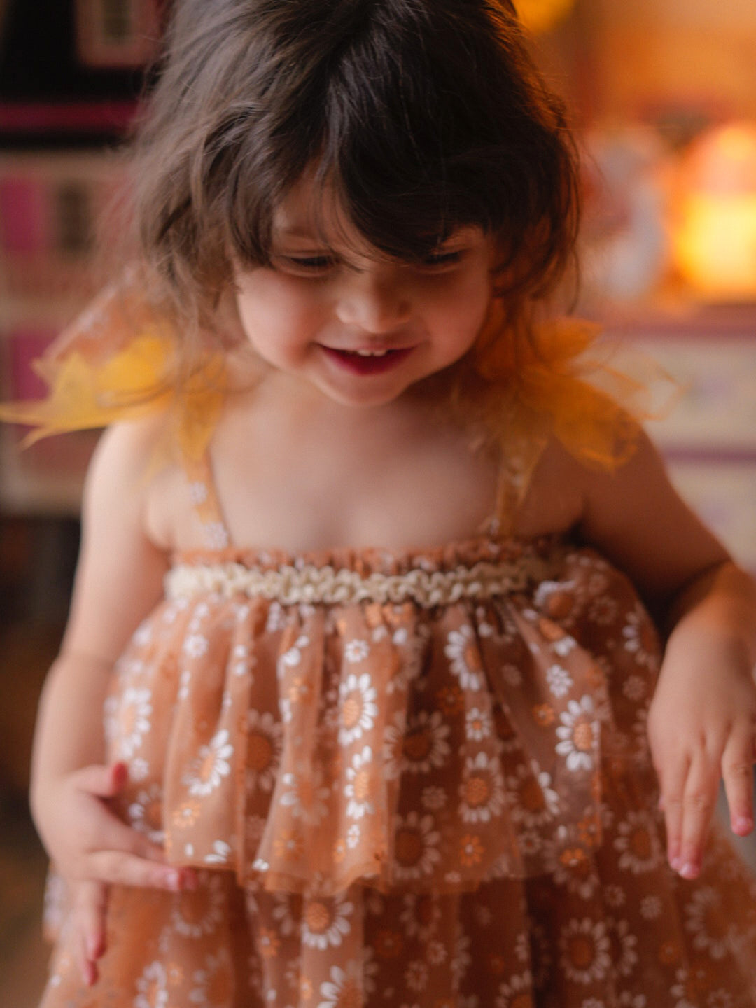 Toffee Daisy Tutu Dress