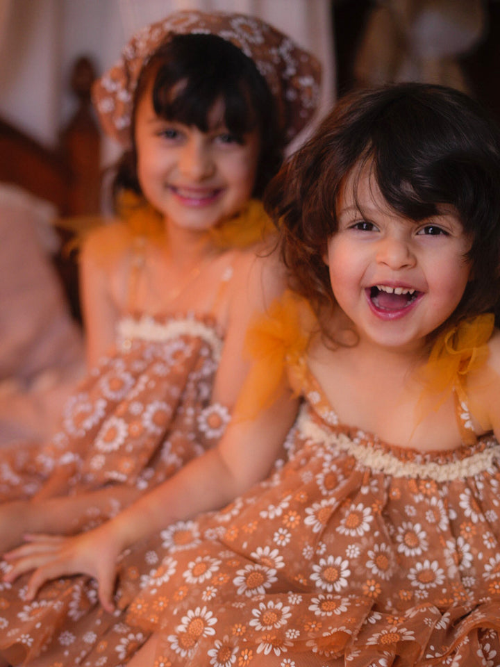 Toffee Daisy Tutu Dress