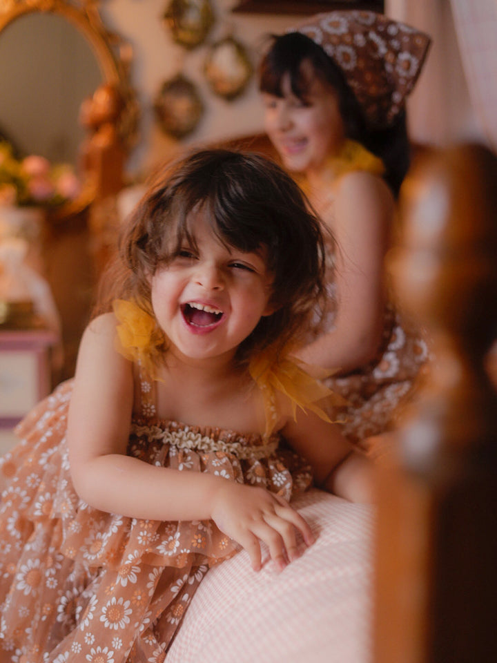 Toffee Daisy Tutu Dress