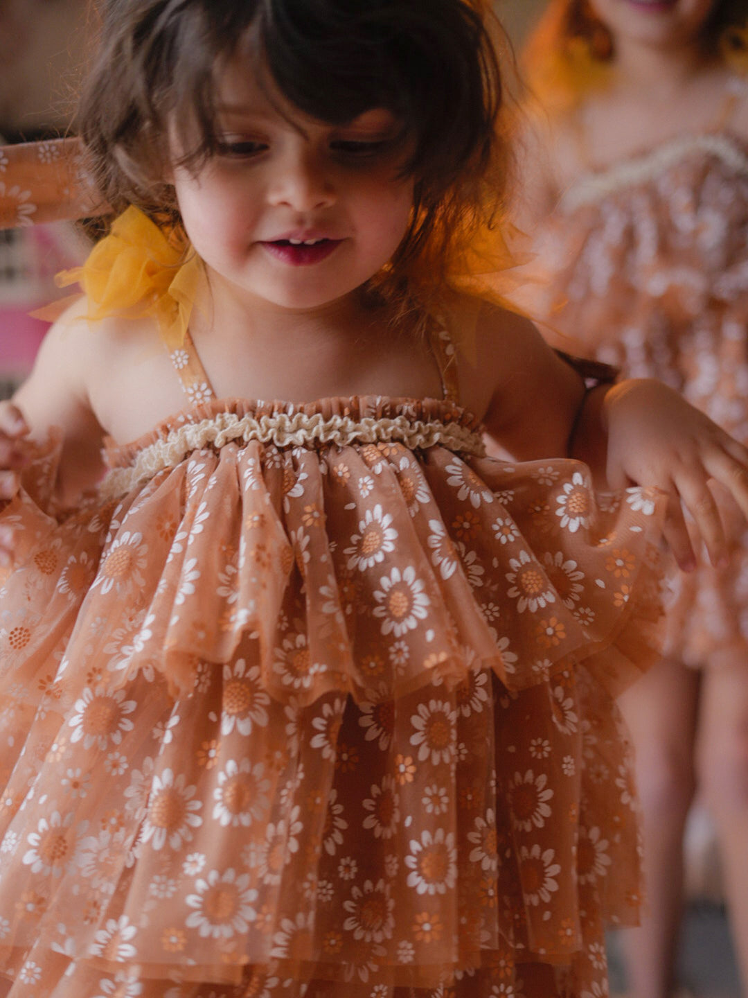 Toffee Daisy Tutu Dress