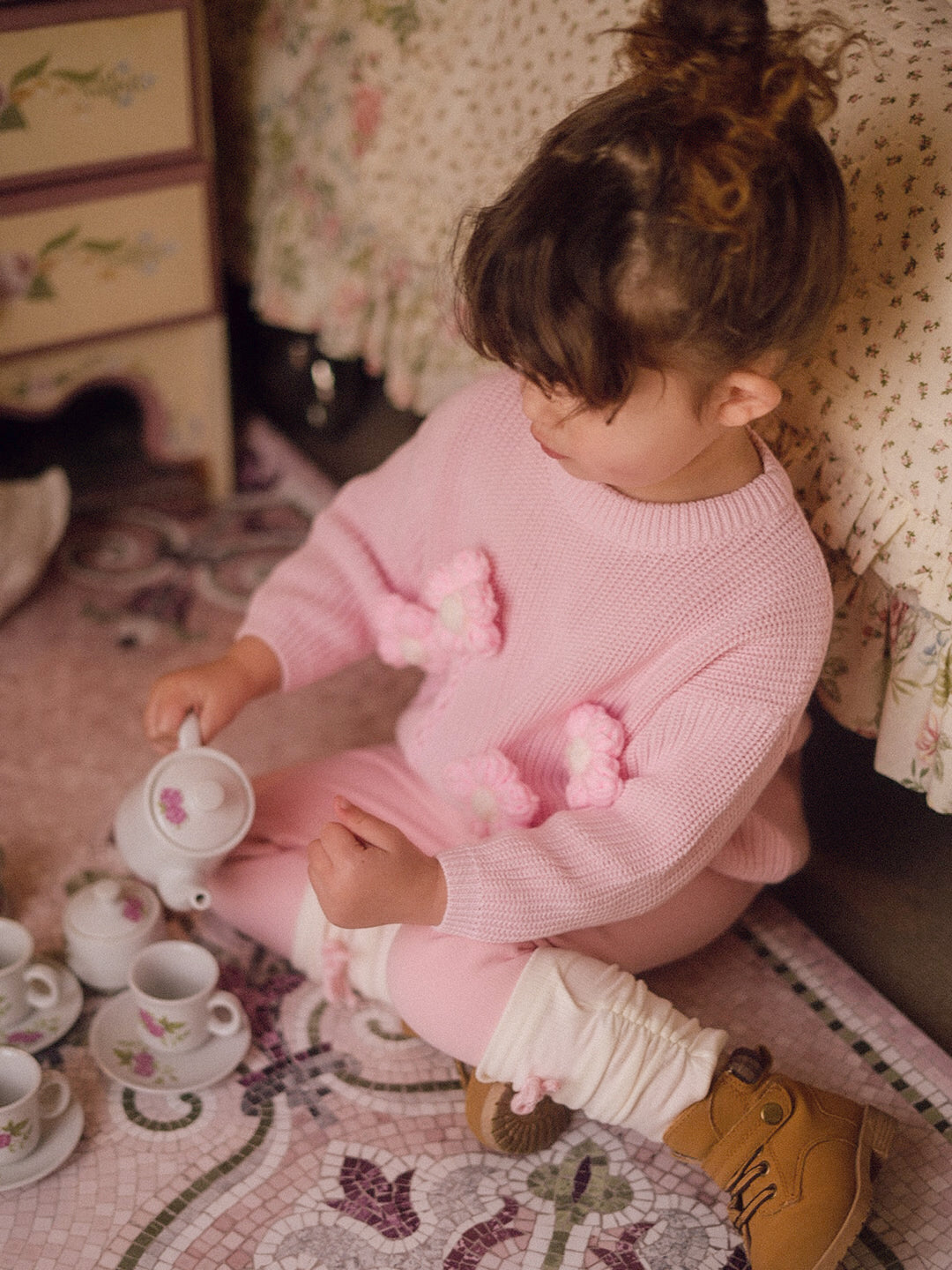 Buttercup Sweater - Baby Pink