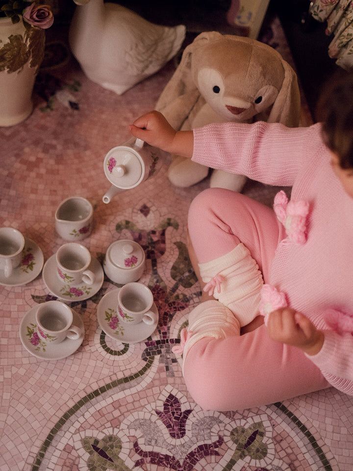 Soda Pop Fleece Lined Leggings - Baby Pink