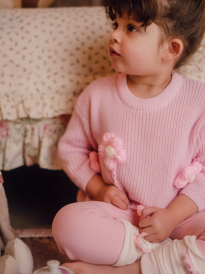 Buttercup Sweater - Baby Pink