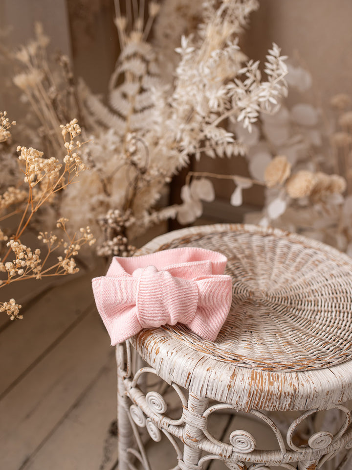 Pure - Knitted Oversized Topknot Headwrap Baby Pink