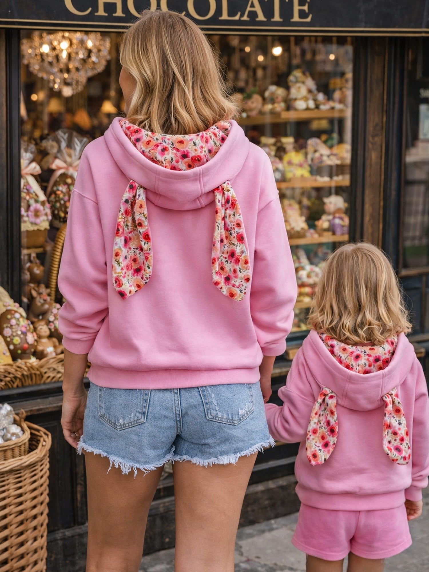 Bubblegum Pink Adult Bunny Hoodie With Ears – Before & Ever