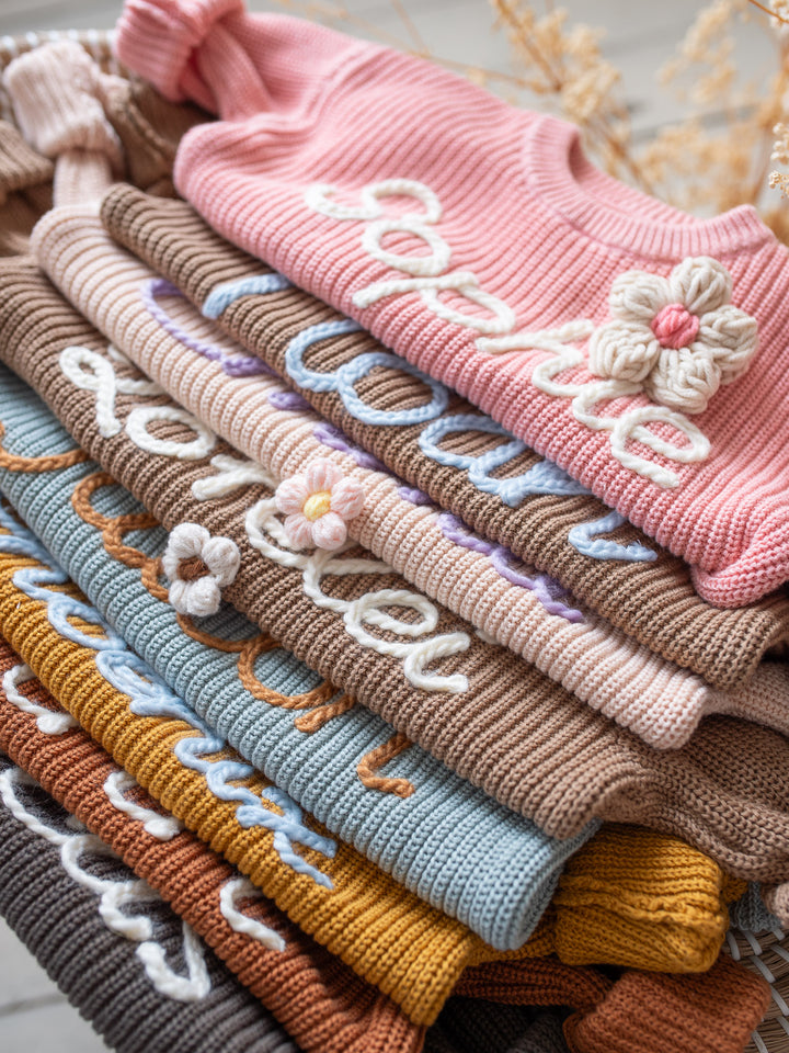 Written in Thread Sweater - Rust