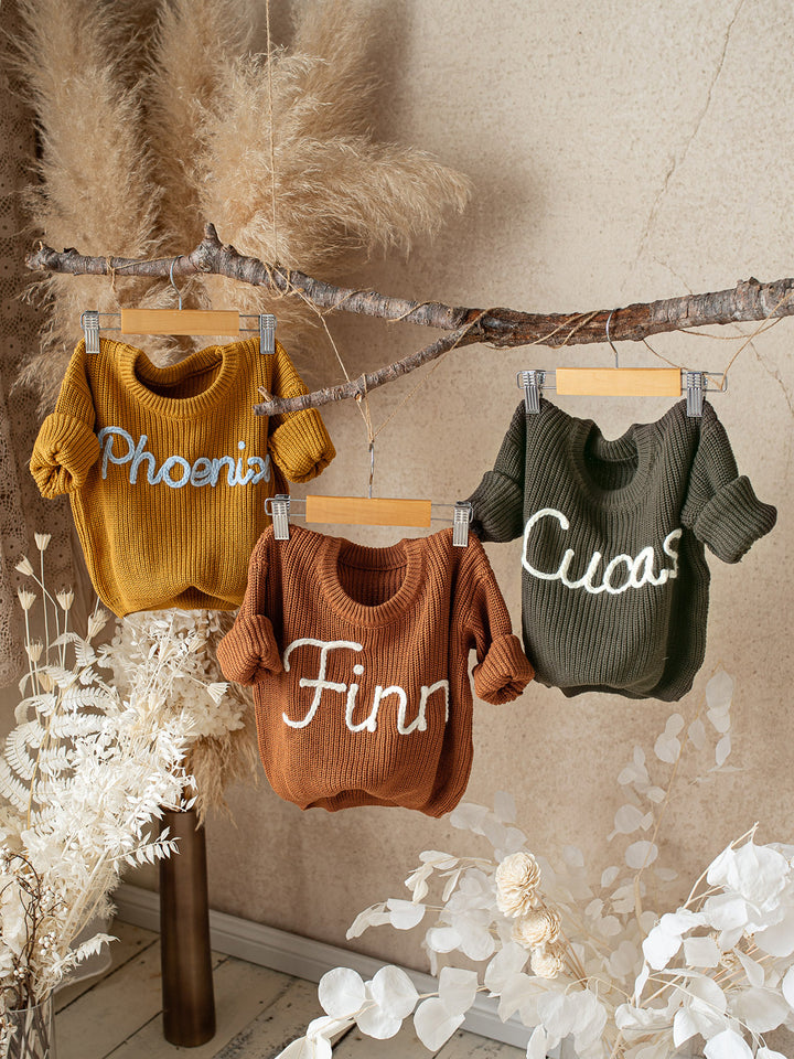 Written in Thread Sweater - Rust