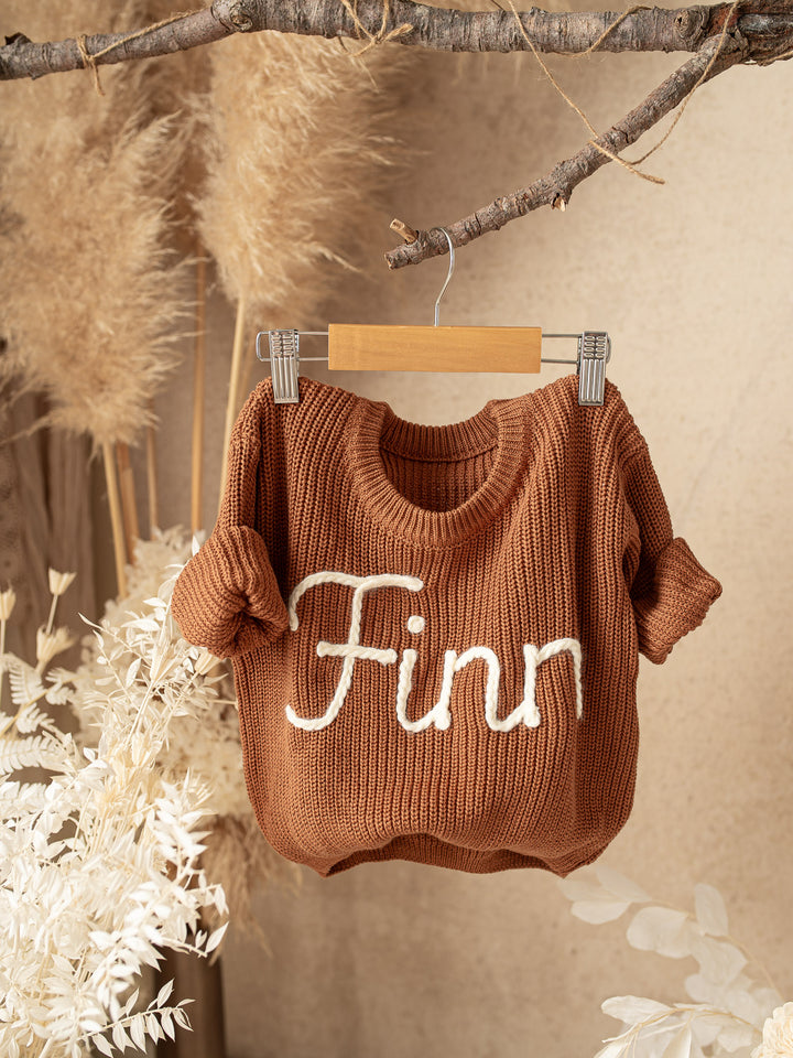 Written in Thread Sweater - Rust