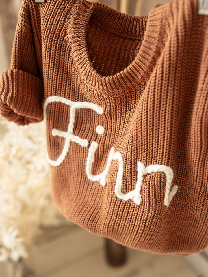 Written in Thread Sweater - Rust