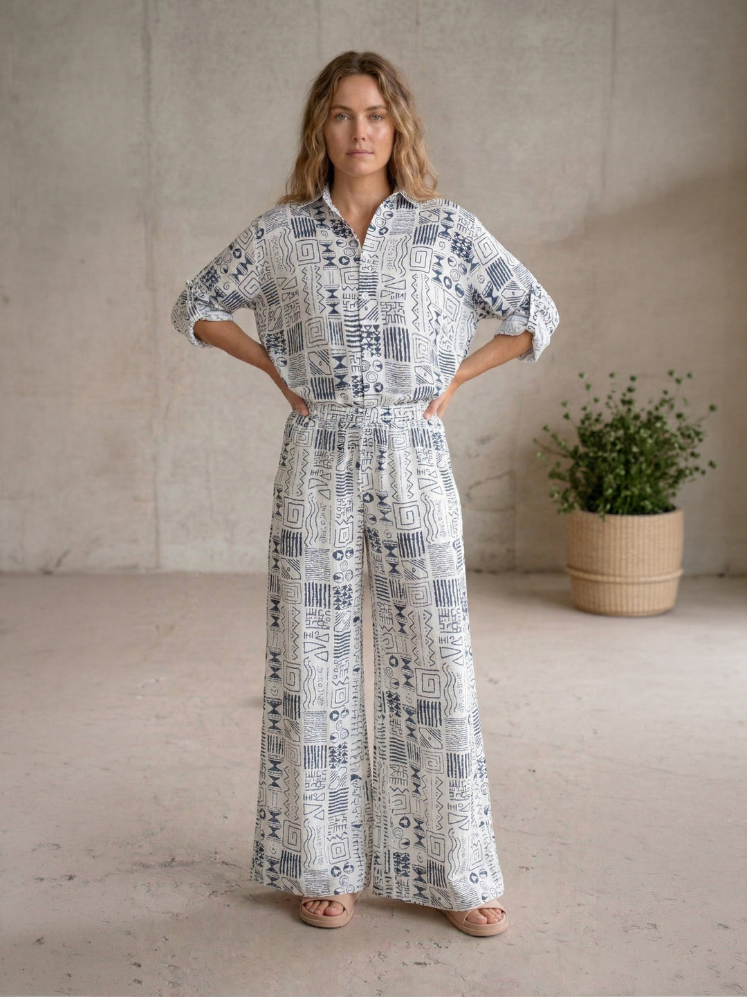 Sand & Story Shirt & Pants Set for Mamas