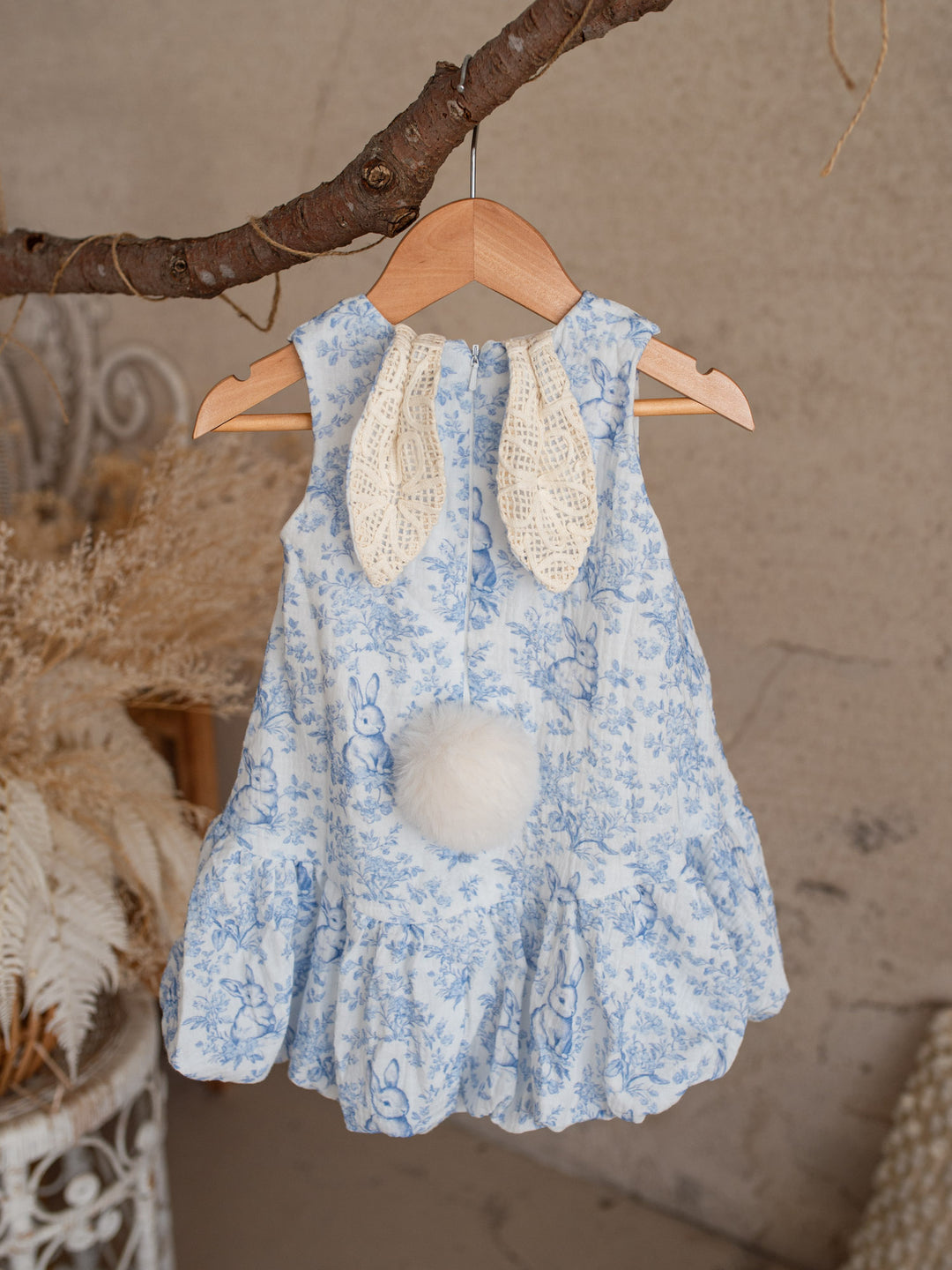 The Little Bunny Story Dress - Blue Before & Ever The Little Bunny Story Dress - Blue Before & Ever