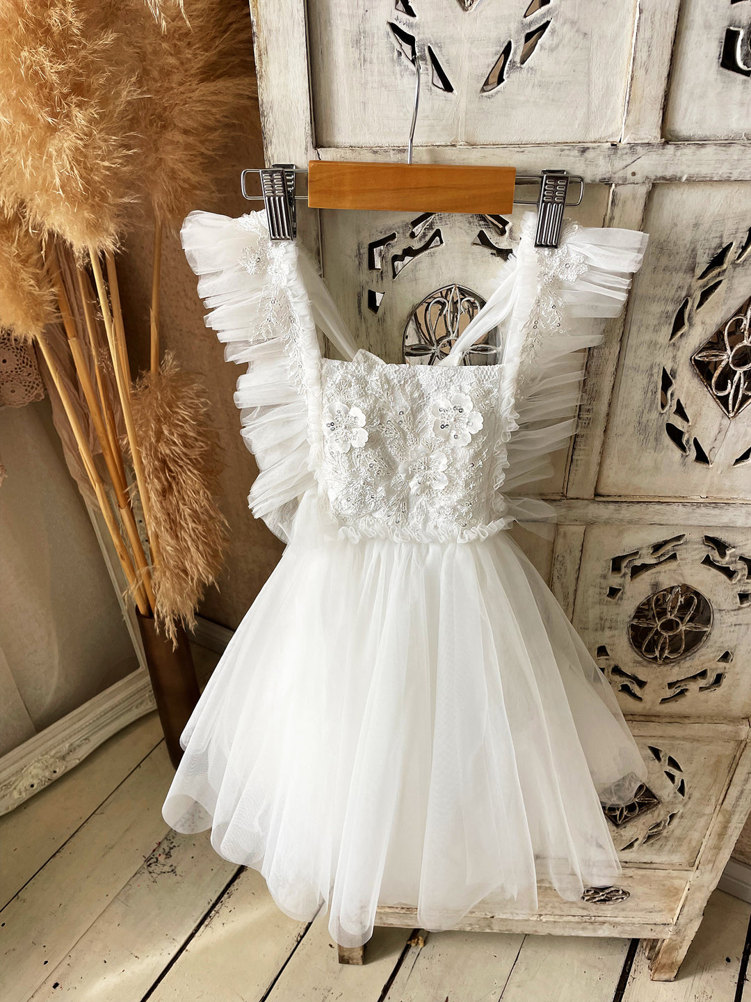 Before & Ever Baby Flower Girl Dress, A Little Extra Princess Tulle Dress, Ivory Before & Ever Baby Flower Girl Dress, A Little Extra Princess Tulle Dress, Ivory