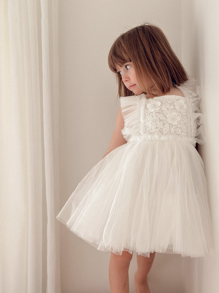 A Little Extra Dress - Ivory
