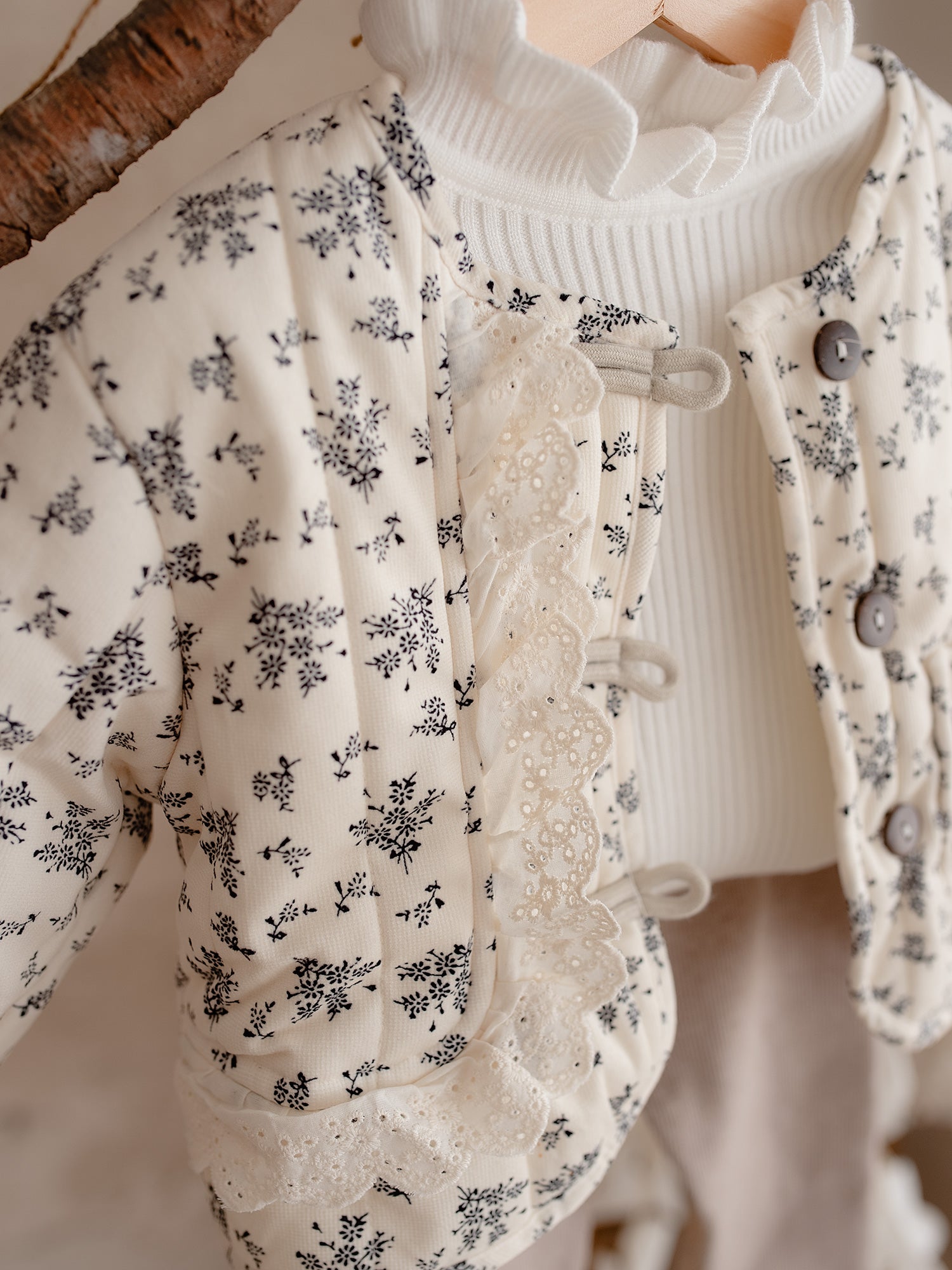 Before & Ever Amélie Fleece-lined Jacket, Cute Baby Girl Quilted