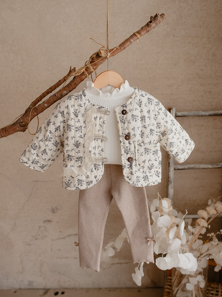 Faye Fleece-Lined Leggings - Latte