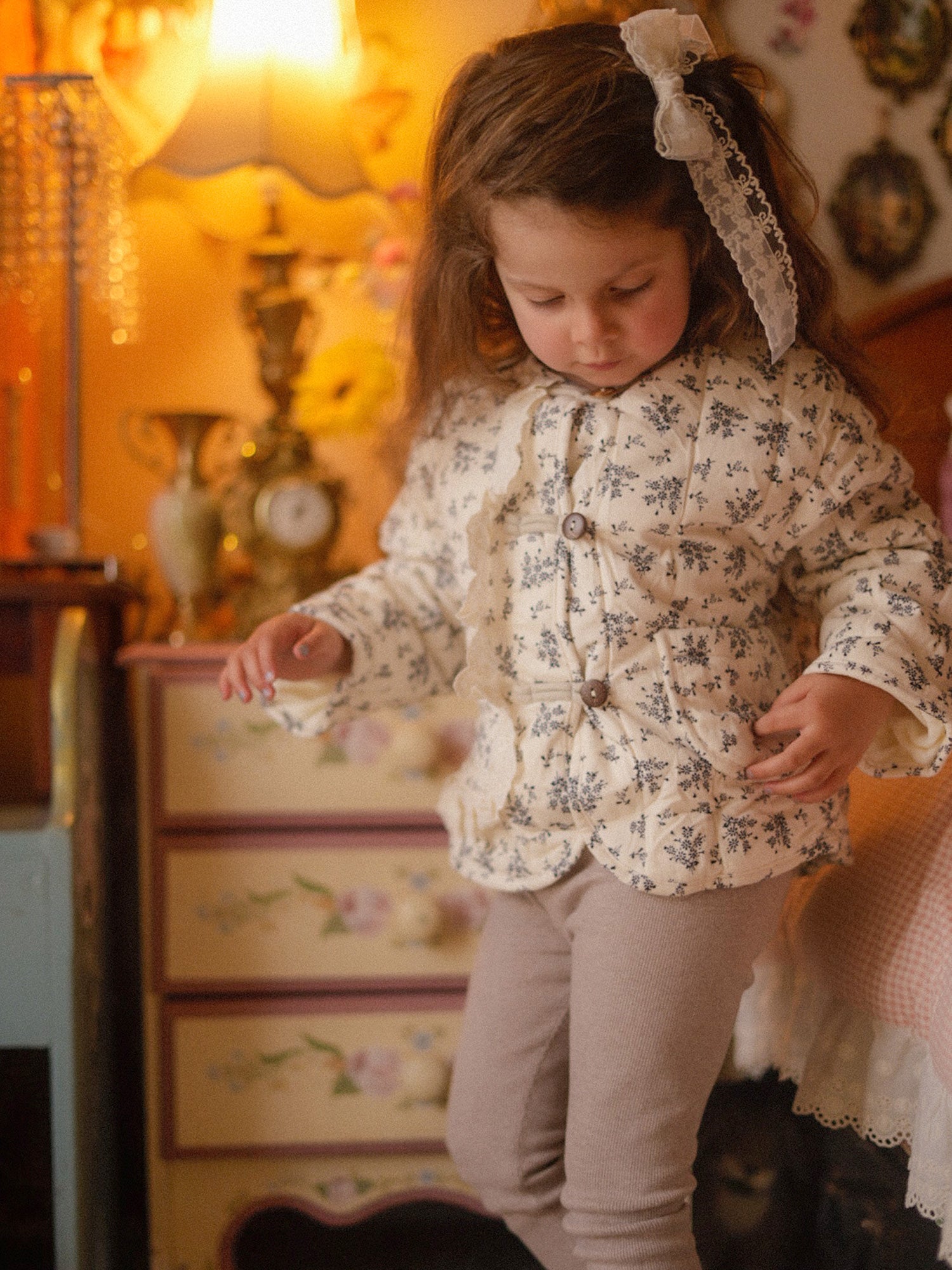 ジャケット・アウター amelie Before & Ever Amélie Fleece-lined Jacket, Cute Baby Girl Quilted