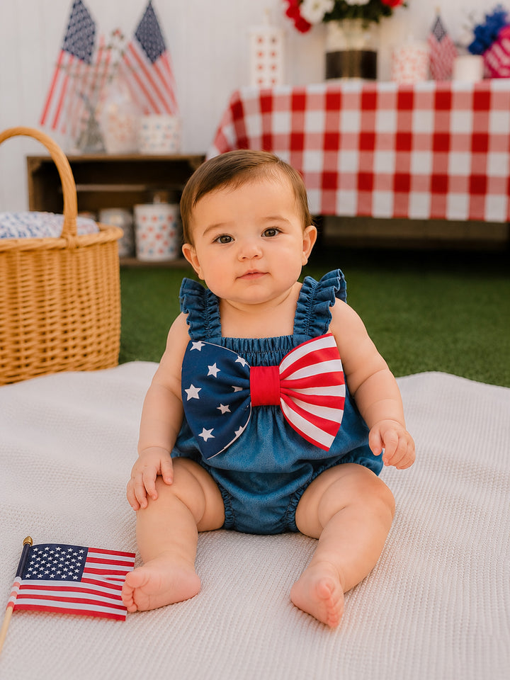 Indie Star Romper - Navy