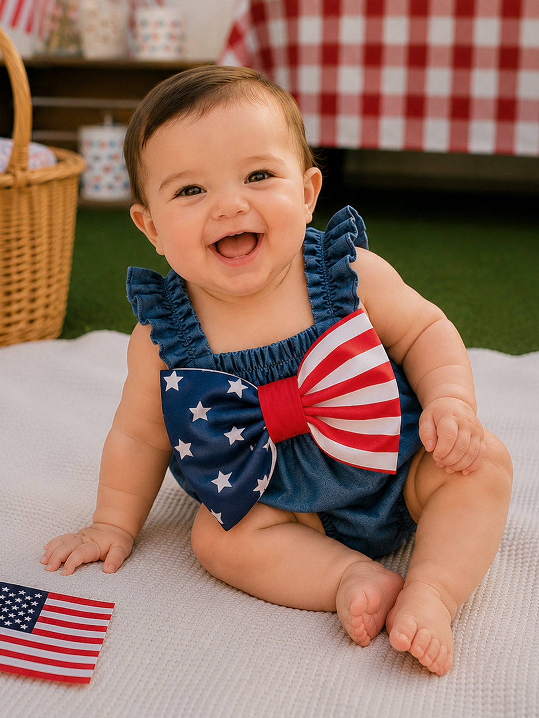 Indie Star Romper - Navy