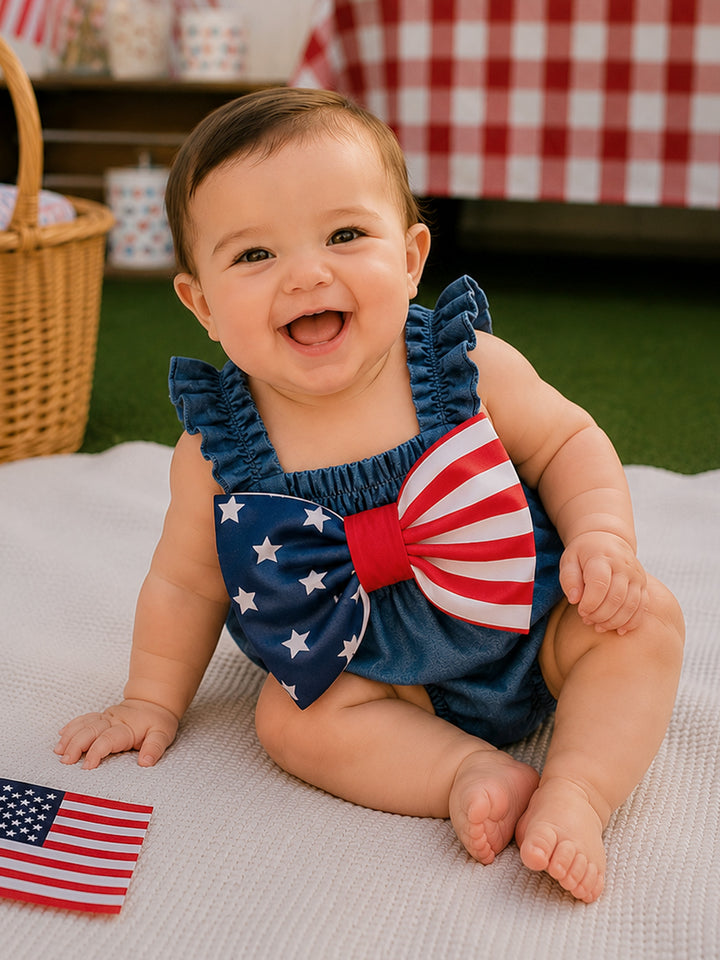Indie Star Romper - Navy