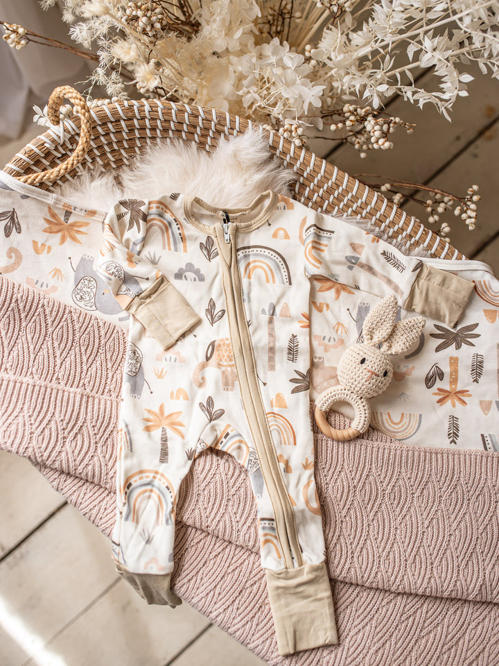 Wild & Free Onesie - White
