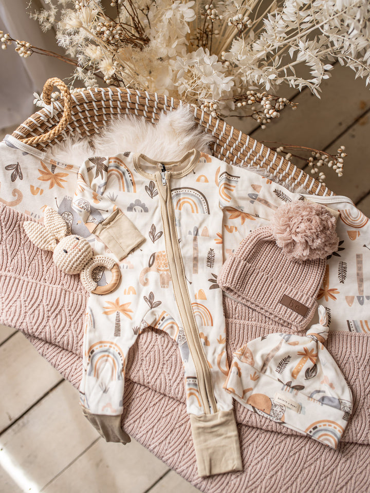 Wild & Free Onesie - White