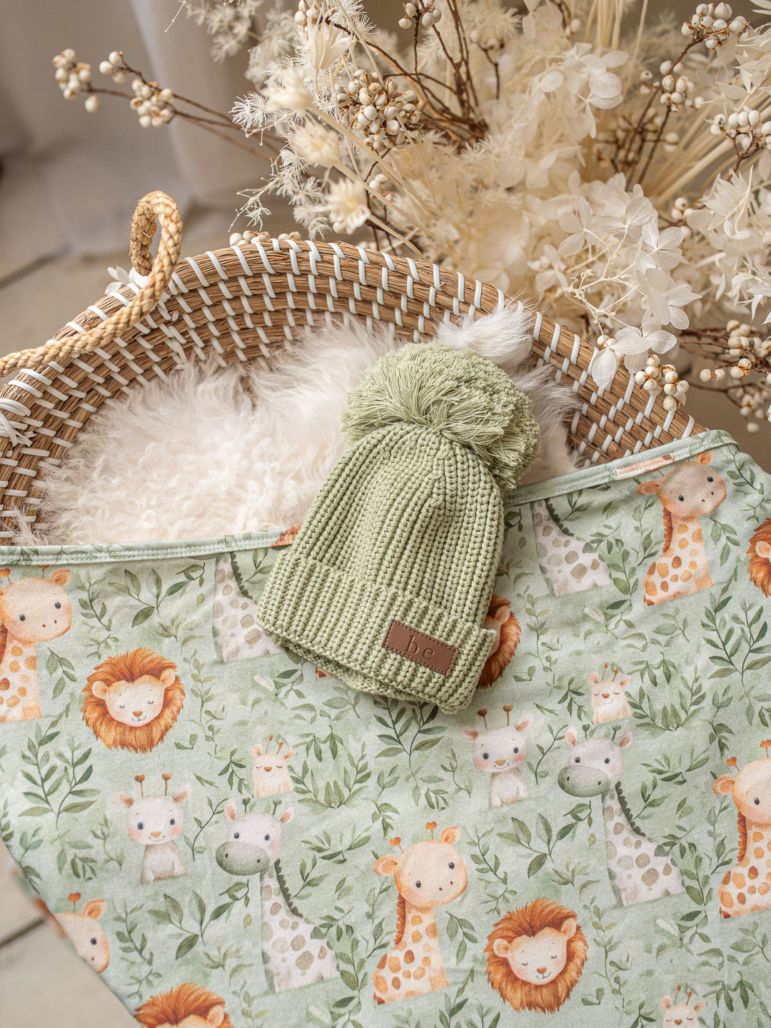 Wild & Free Baby Swaddle - Green