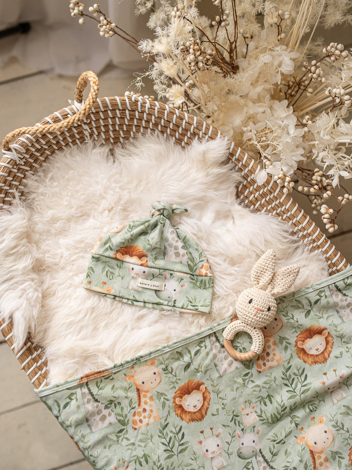 Wild & Free Baby Swaddle - Green