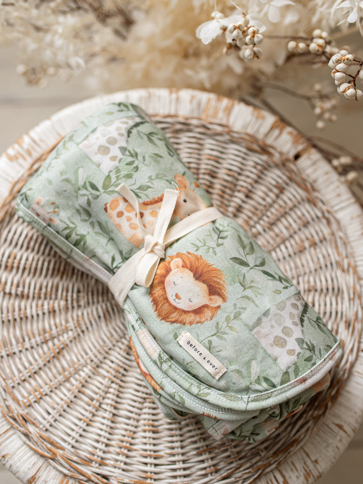 Wild & Free Baby Swaddle - Green
