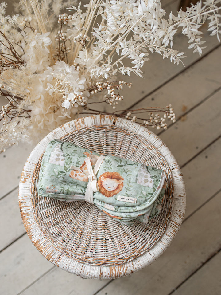 Wild & Free Baby Swaddle - Green