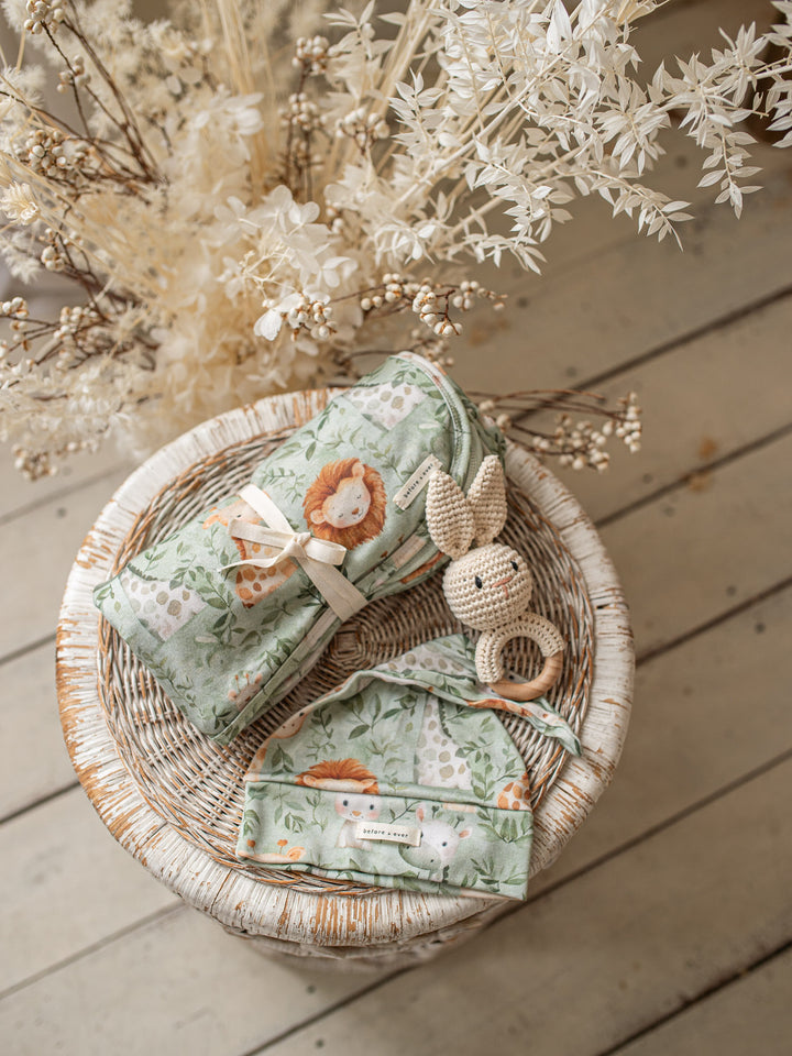 Wild & Free Baby Swaddle - Green