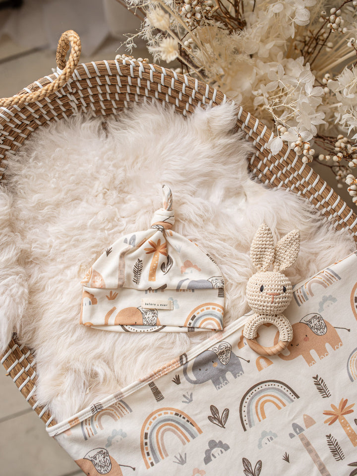 Wild & Free Baby Swaddle - White