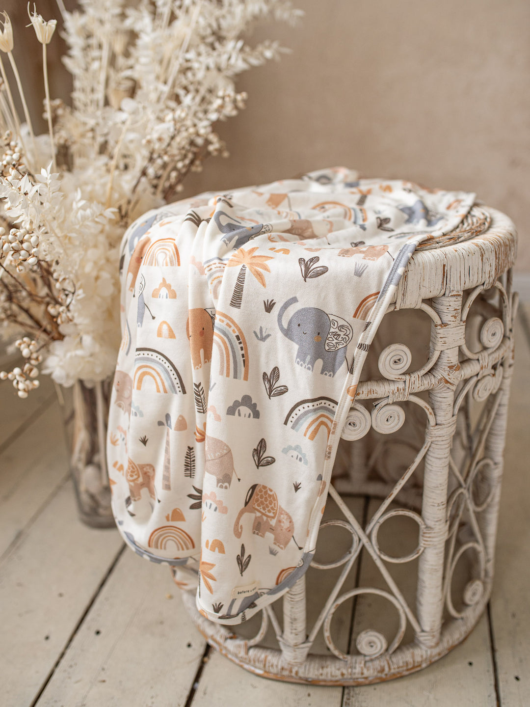 Wild & Free Baby Swaddle - White