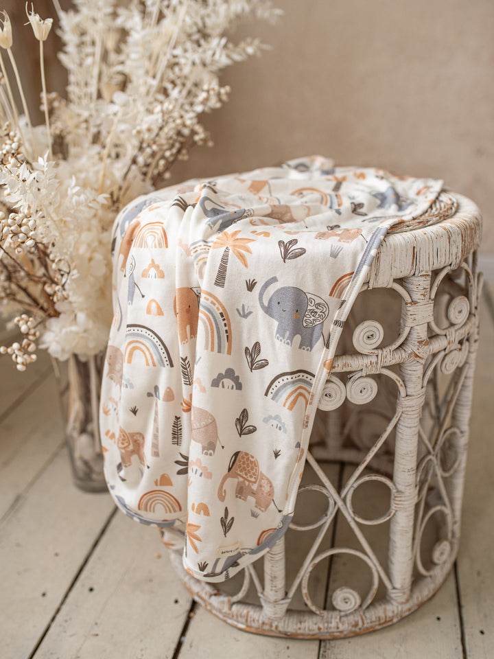Wild & Free Baby Swaddle - White