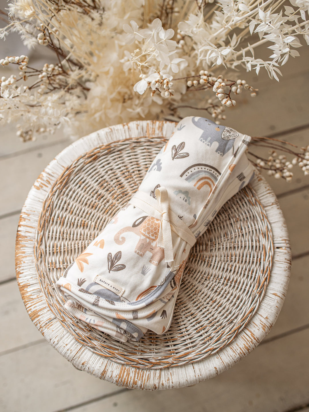 Wild & Free Baby Swaddle - White