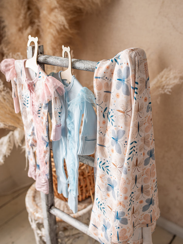 Something Blue Baby Swaddle - Butterfly