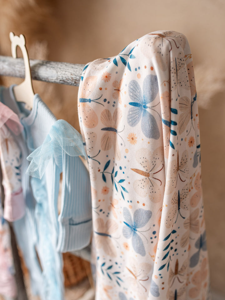 Something Blue Baby Swaddle - Butterfly
