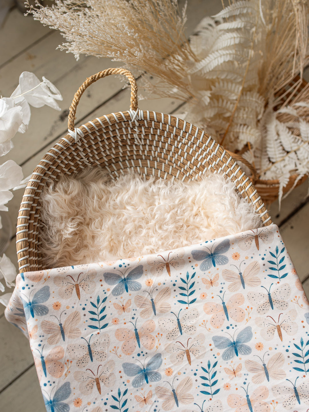 Something Blue Baby Swaddle - Butterfly