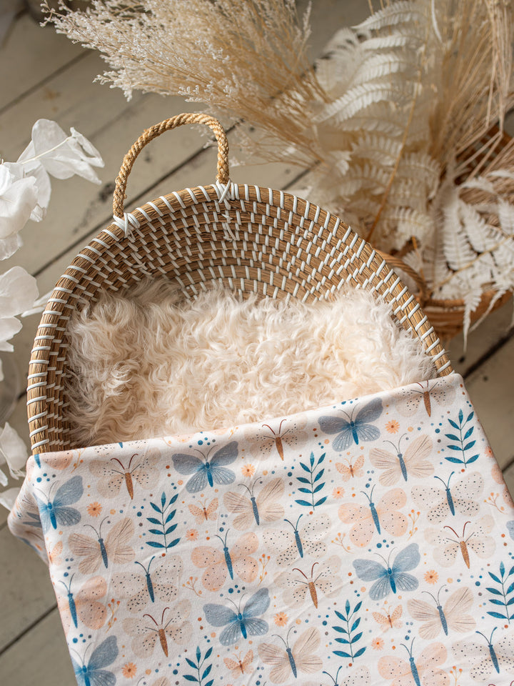 Something Blue Baby Swaddle - Butterfly