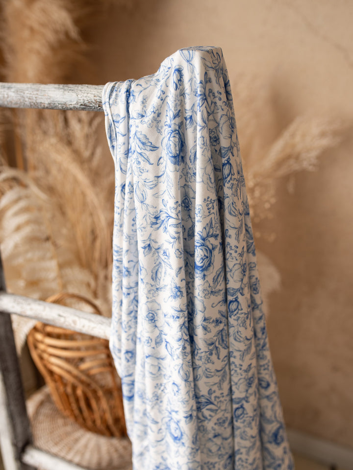 Something Blue Baby Swaddle - Toile