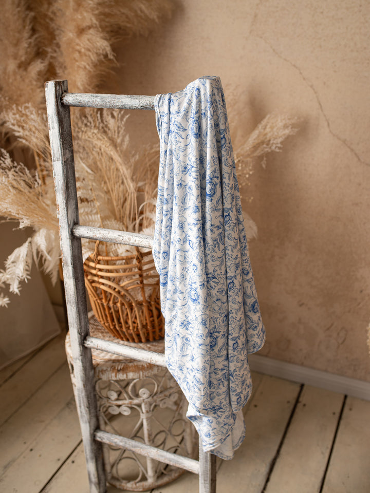 Something Blue Baby Swaddle - Toile