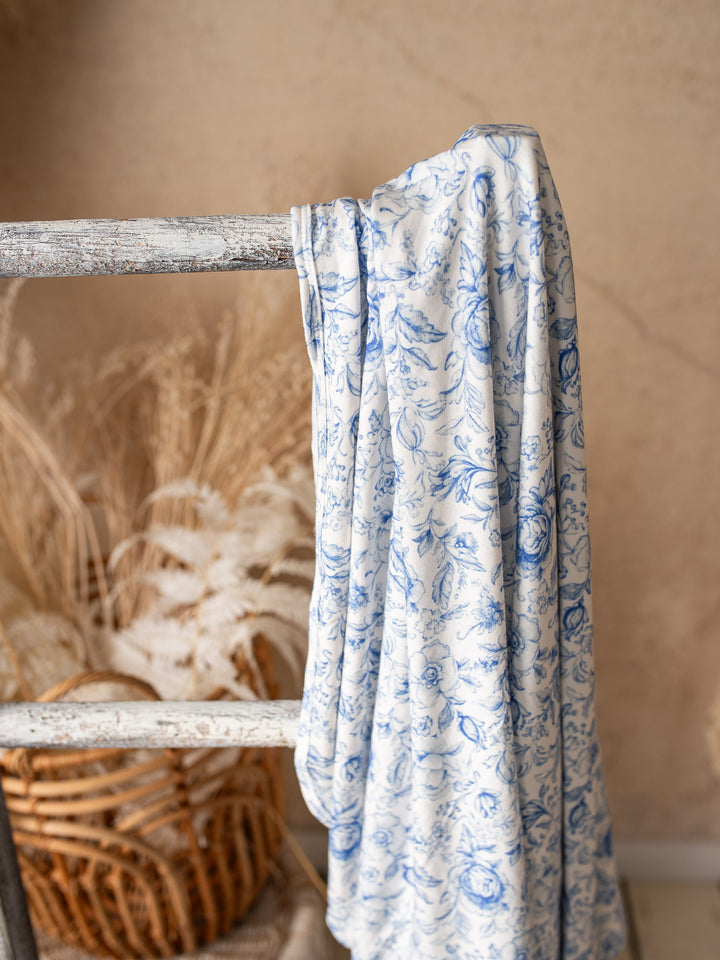 Something Blue Baby Swaddle - Toile