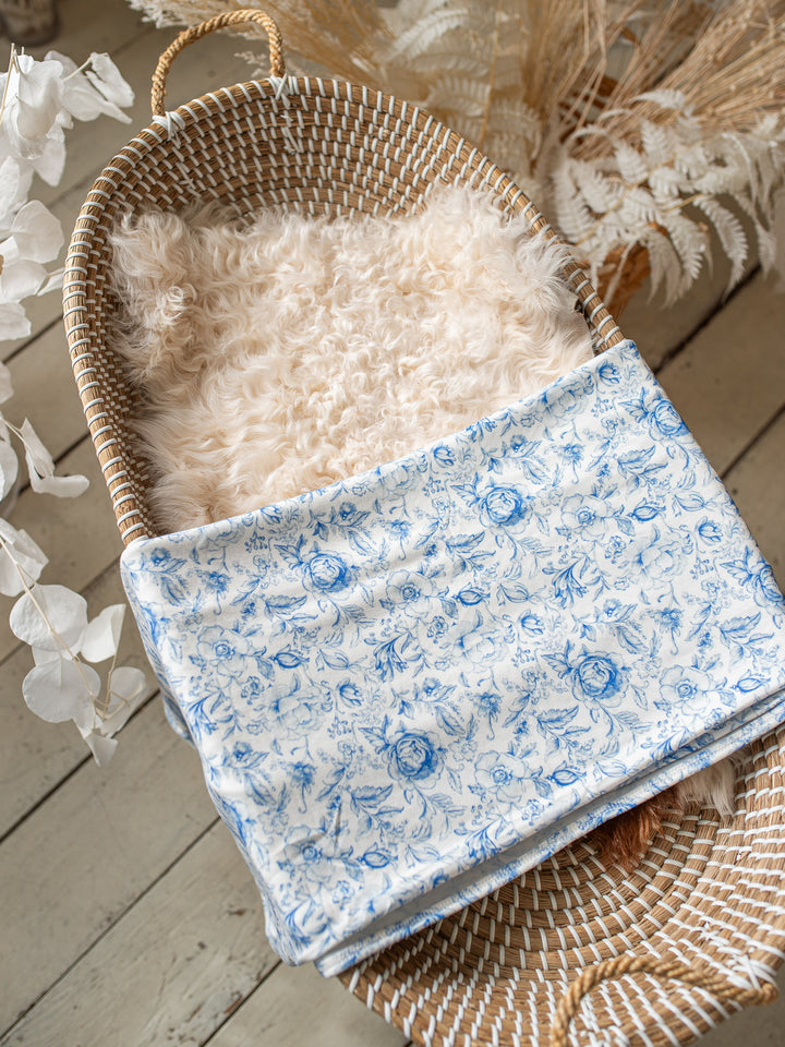 Something Blue Baby Swaddle - Toile