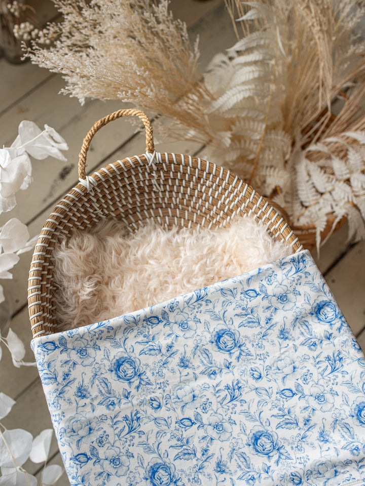 Something Blue Baby Swaddle - Toile