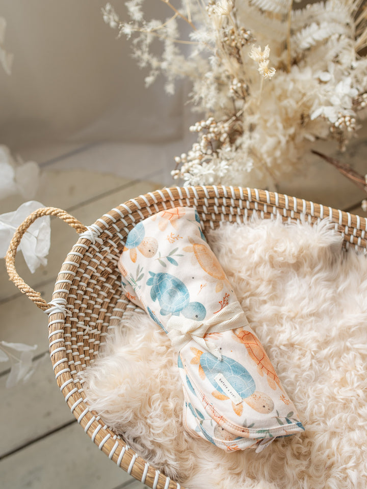 Something Blue Baby Swaddle - Turtle